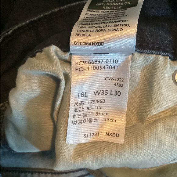 Denizen from Levi's Dark Indigo Skinny Mid Rise Jeans Plus Size 18 - Picture 12 of 12